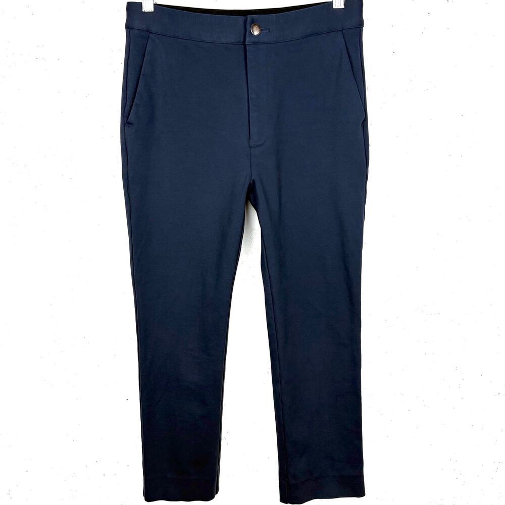 G/Fore Womens Cigarette Leg High Rise Stretch Golf Pants Pockets Blue Size 4
